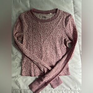 PacSun Small Women’s Pink Floral Long sleeve